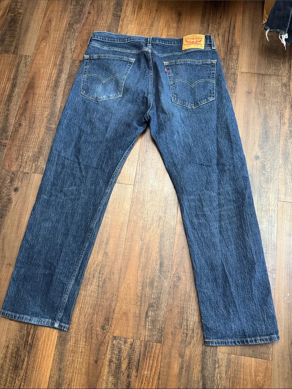 Levi's Men's Straight Jeans in Indigo Blue Denim
